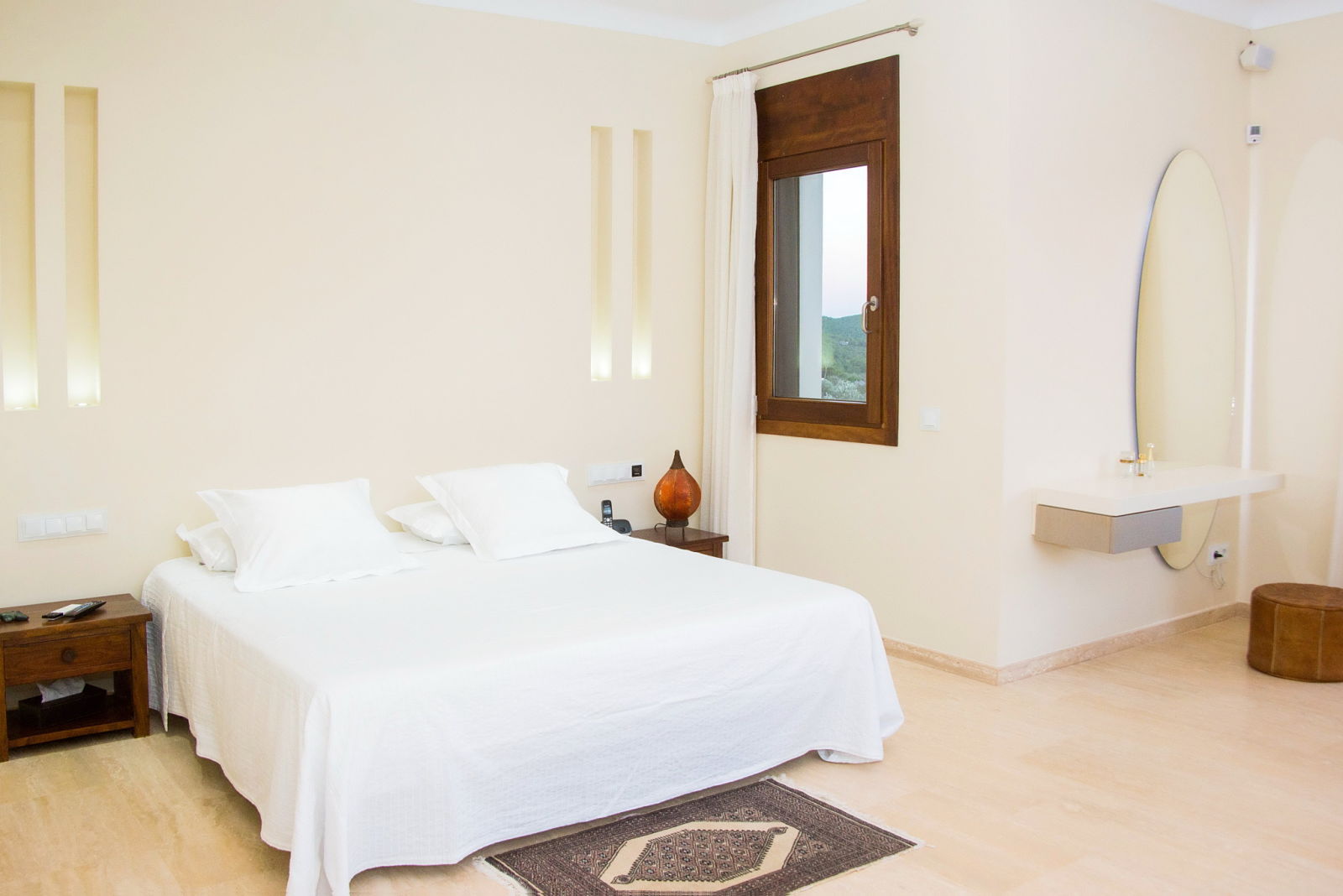 Bedroom in Ibizan luxury villa