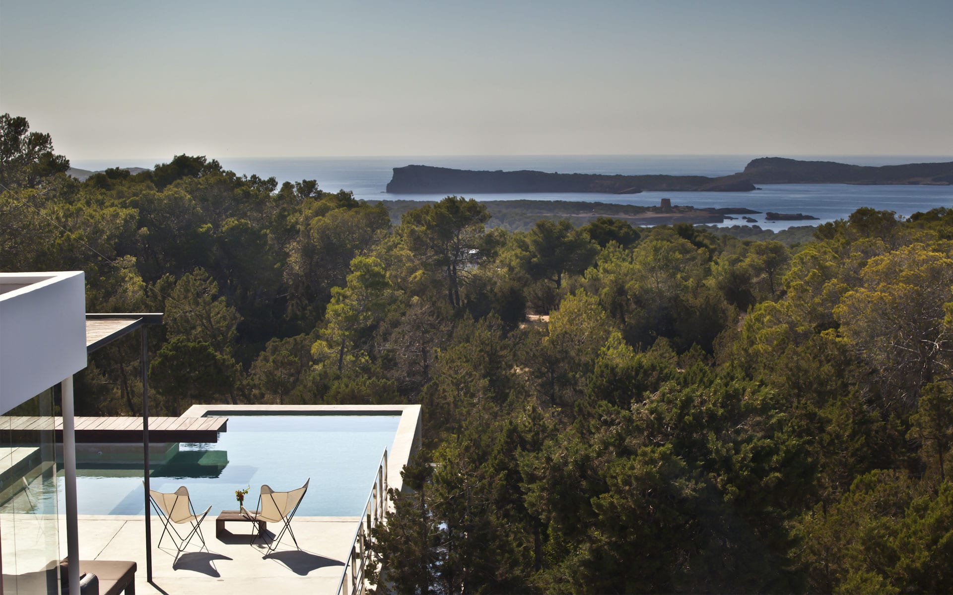 Views from luxury villa in Ibiza