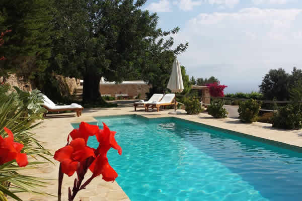 Ibizan style house with views north coast jacuzzi pool